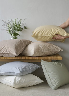 Enfärgat Brun Humble Bäddset Enkeltäcke 150x210 Borganäs of Sweden