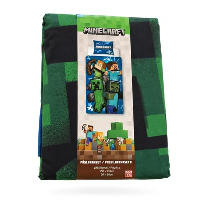 Minecraft Paket Bäddset + Badlakan Barn