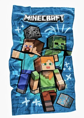 Minecraft Paket Bäddset + Badlakan Barn