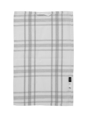 Kökshandduk Rutig Återvunnen Grå 40x60 Kosta Linnewäfveri