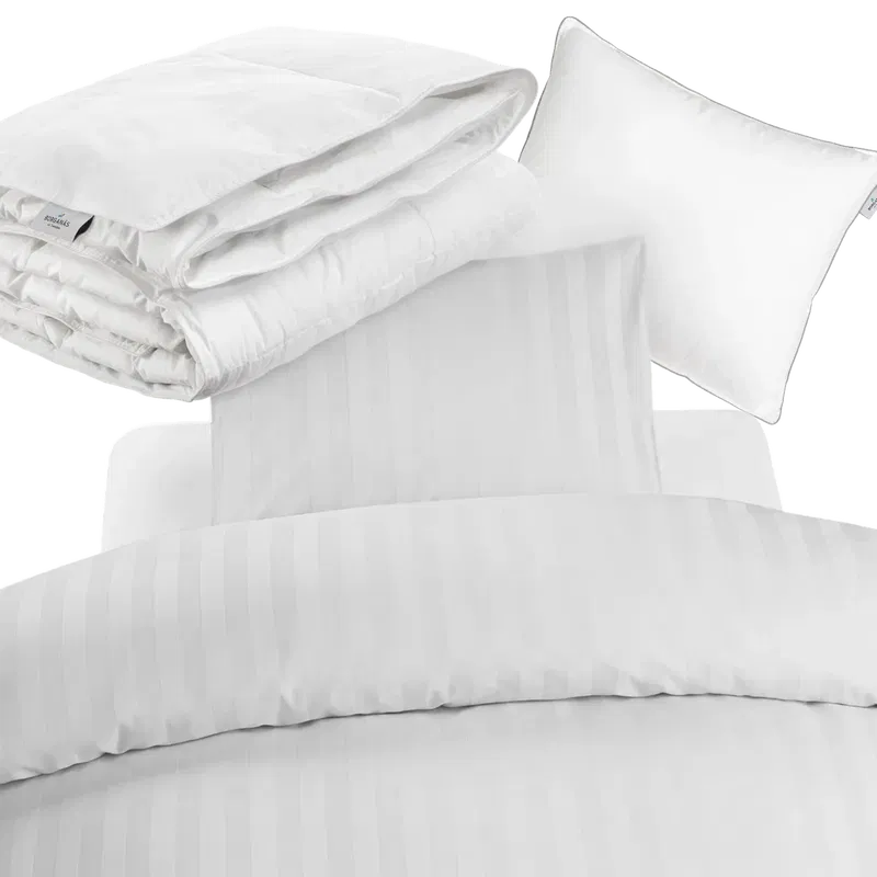 Hotellpaket Vit Standard - Täcke, kudde och bäddset Hotellpaket Vit Standard - Täcke, kudde och bäddset