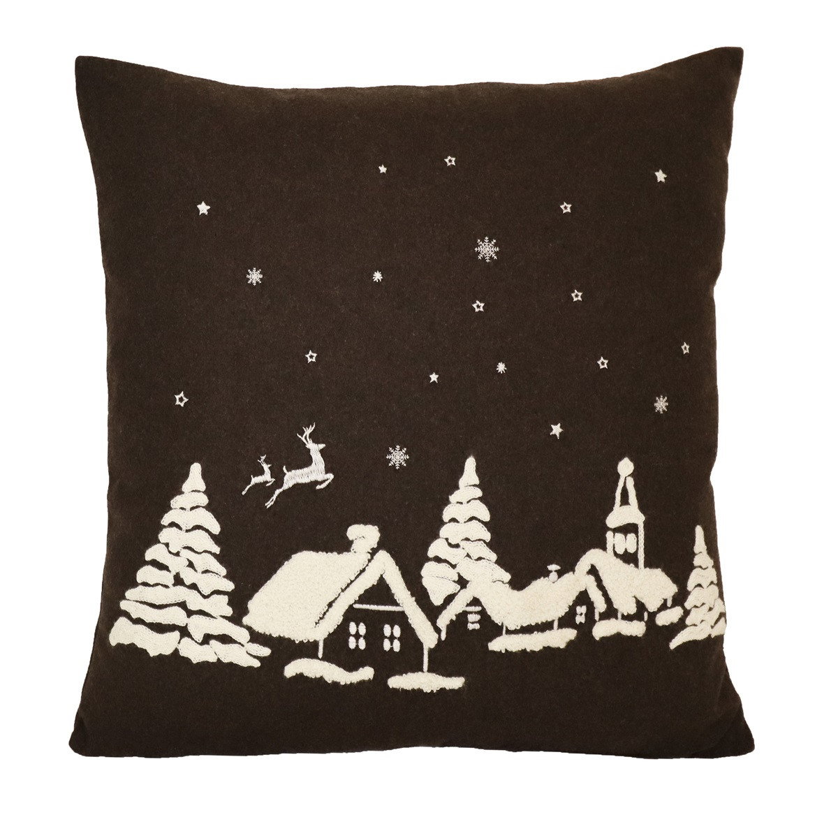 Julnatt Brun Kuddfodral 45x45 Redlunds
