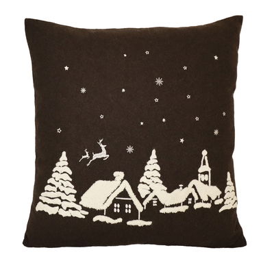 Julnatt Brun Kuddfodral 45x45 Redlunds