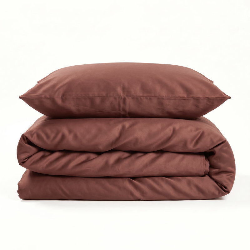 Rost Satin Bäddset Enkeltäcke 150x210 Björk®