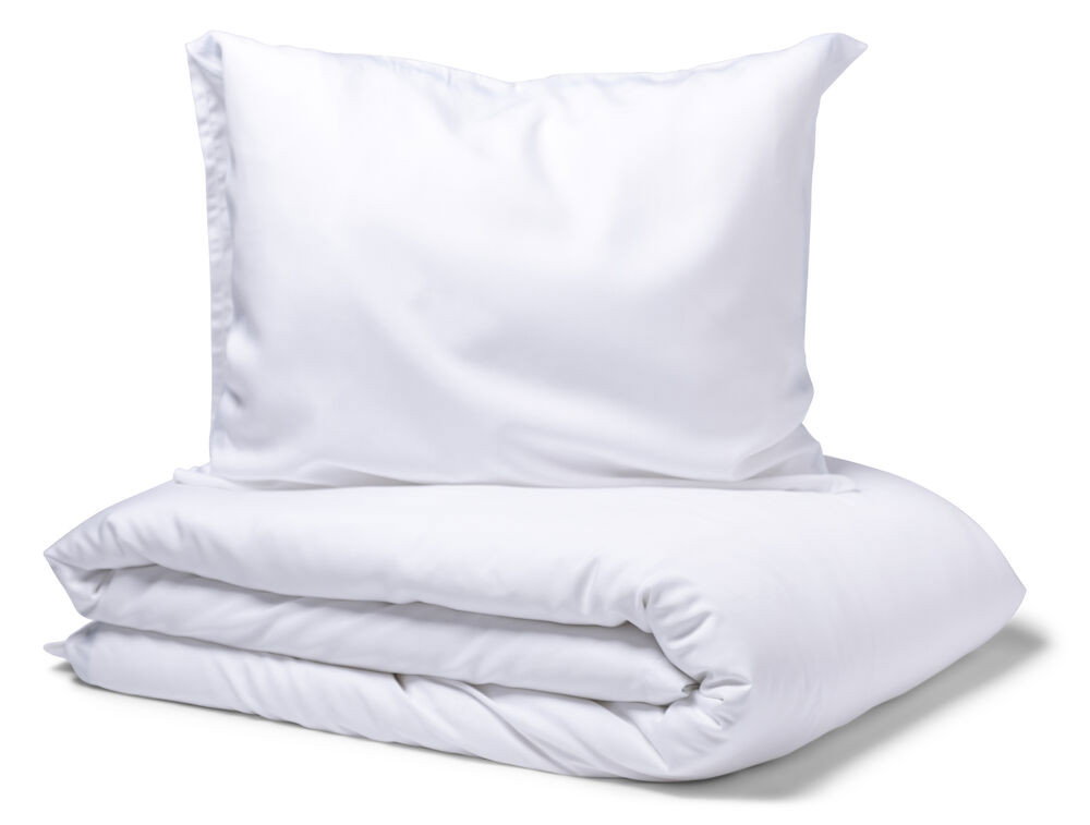 Nottingham Percale Lyocell Vit Bäddset Enkeltäcke 150x210 Kosta Linnewäfveri