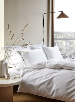 Paris Percale Vit Bäddset 150x210 Höie
