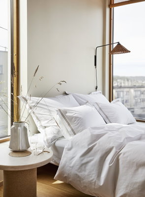 Paris Percale Vit Bäddset 150x210 Höie