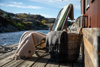 Pläd Sjövallen Grå 130x170 cm Kosta Linnewäfveri