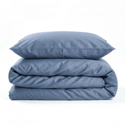 Satin Bäddset Blå Dubbeltäcke 220x210 Björk®