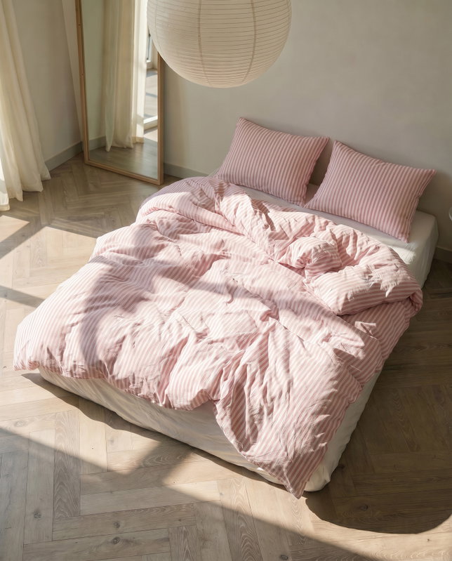 Randig rosa miljö