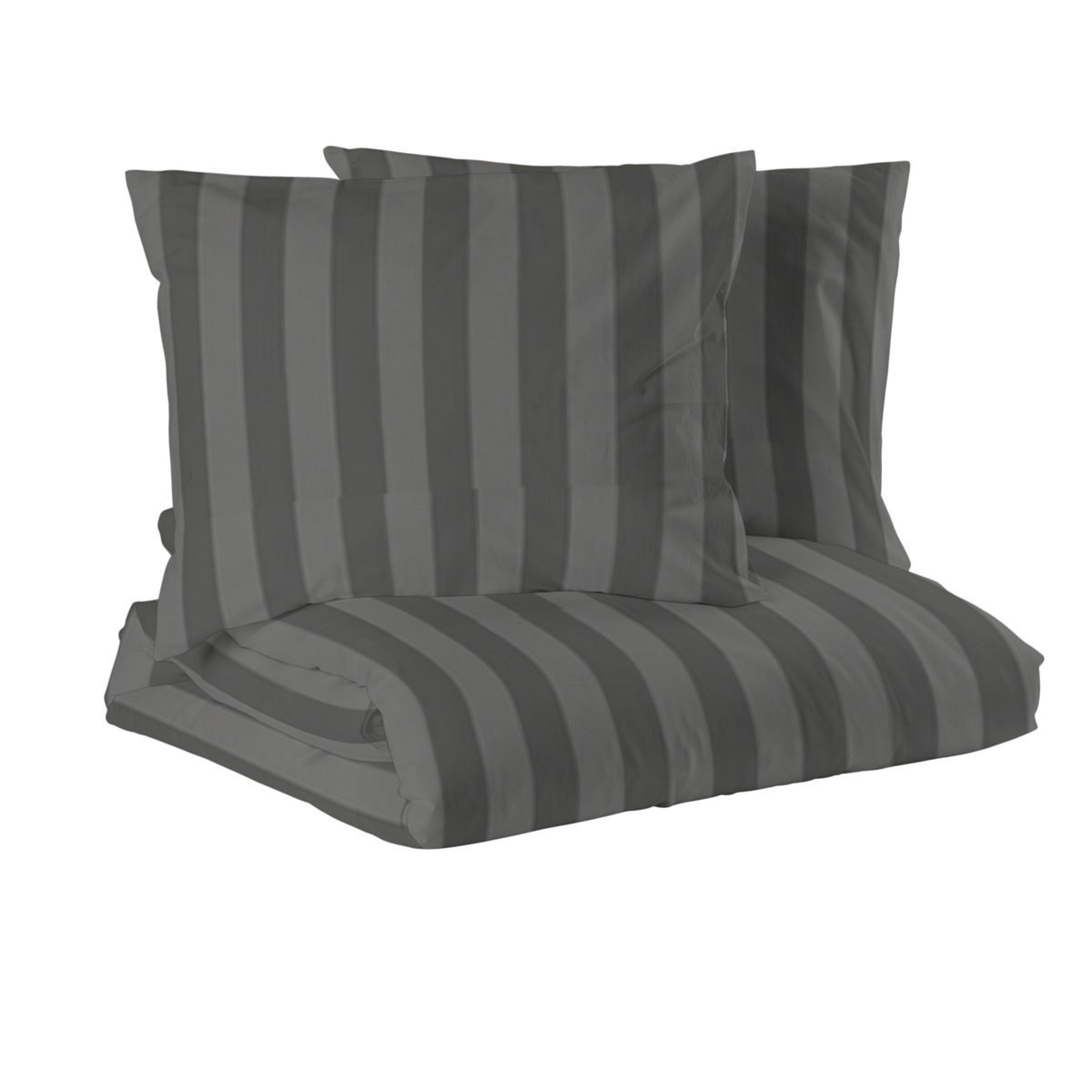 Hotell Mirage Bäddset Satin Mörkgrå Dubbeltäcke 220x210 Redlunds