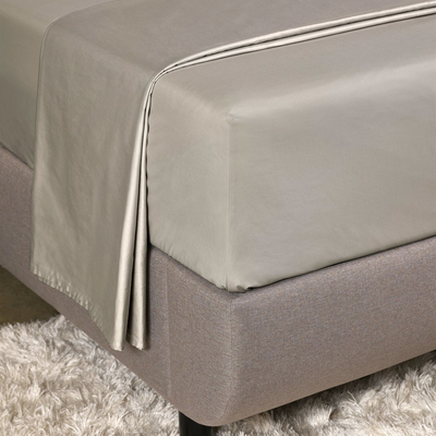 Underlakan Satin Beige Dubbelsäng 270x270 Tempur