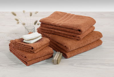 Basic Frotté Rost Badrumshandduk Borganäs of Sweden