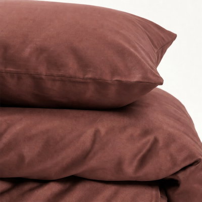 Rost Satin Bäddset Enkeltäcke 150x210 Björk®