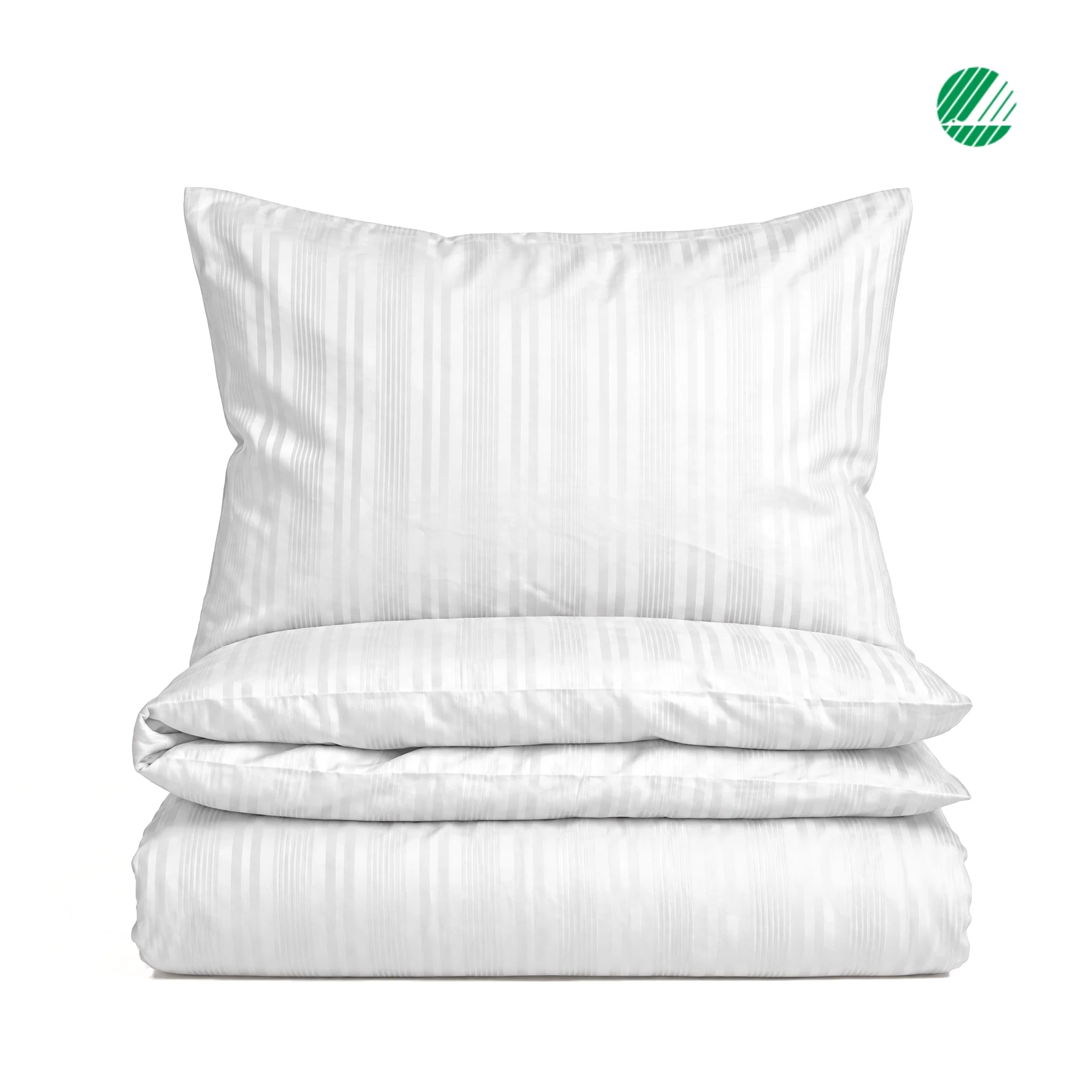 Teddy Satin Vit Bäddset Enkeltäcke 150x210 Classic Textile