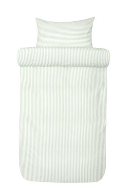 Tor Randigt Grön Bäddset 150x210 Höie