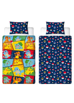 Pokemon Multi Barn Bäddset Enkeltäcke 150x210