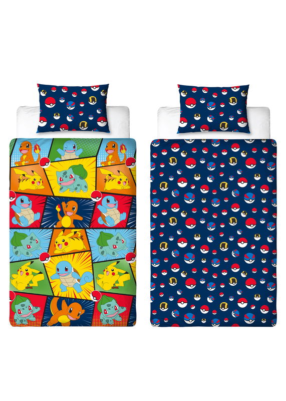 Pokemon Multi Barn Bäddset Enkeltäcke 150x210 Pokemon Multi Barn Bäddset Enkeltäcke 150x210
