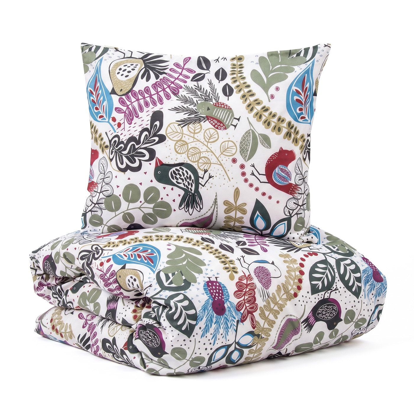 Stormhagen Vit Satin Bäddset Dubbeltäcke 230x220 Kosta Linnewäfveri