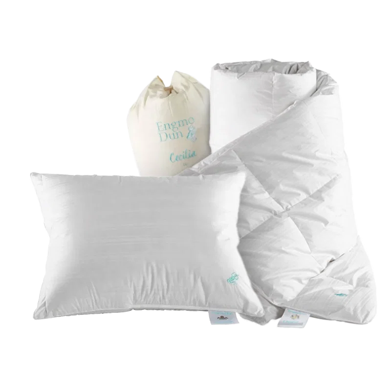 Paket Duntäcke & Dunkudde 550g 150x210 + 500g 50x60 Engmo Dun
