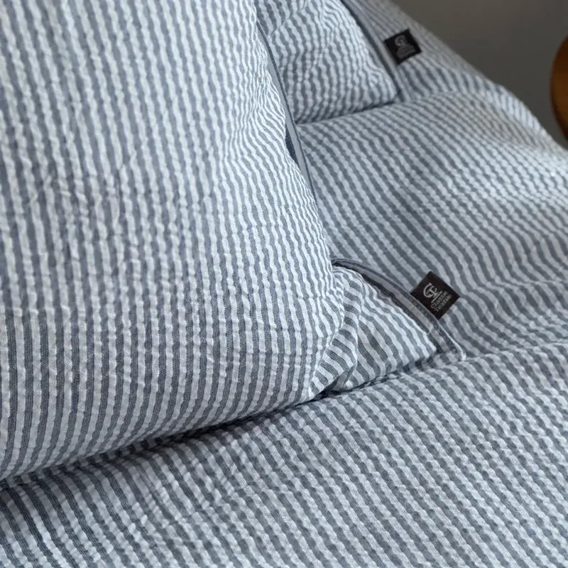 Örngott Bäckebölja Gråblå/Vit Randigt 50x60 Classic Textile vhFpPA8ACNUGb1K1742900247