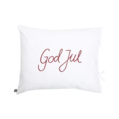Örngott God Jul Percale Vit 50x60 Classic Textile Örngott God Jul Percale Vit 50x60 Classic Textile