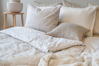 Garden Greige Bäddset Enkeltäcke 150x210 Borganäs of Sweden