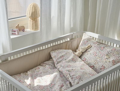 Floret Sand Barn Bäddset Spjälsäng 100x130 Borganäs of Sweden