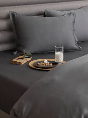 Bambu Påslakan Grå Enkeltäcke 150x210 Tempur