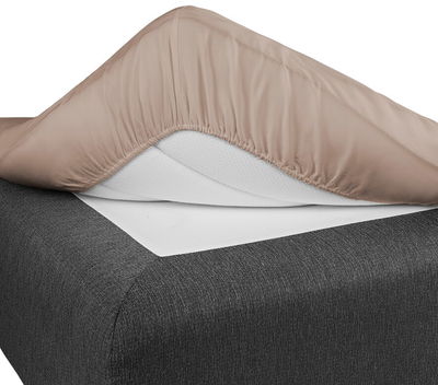 Dra på lakan Brun 180x200 Borganäs of Sweden