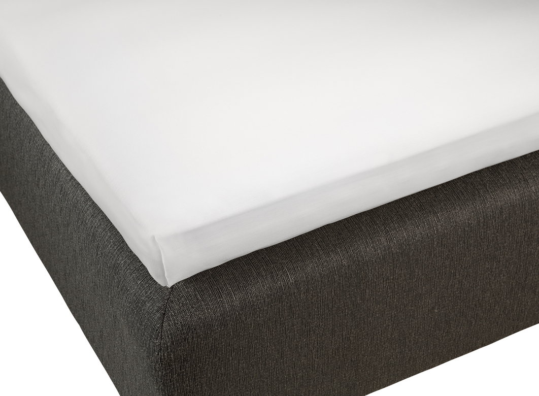Lakan Satin Vit Enkelsäng 150x260 Borganäs of Sweden