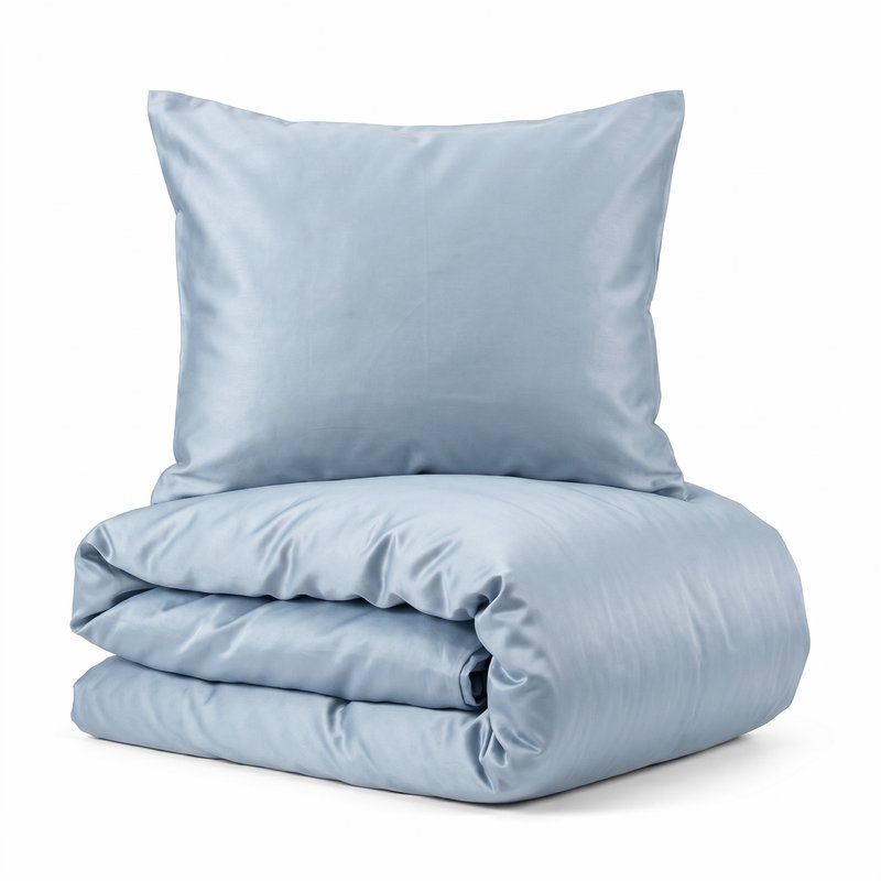Bambu Bäddset Blå Dubbeltäcke 220x210 Björk®