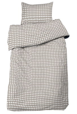 Estelle Satin Vit/Beige Påslakan Enkeltäcke 150x210
