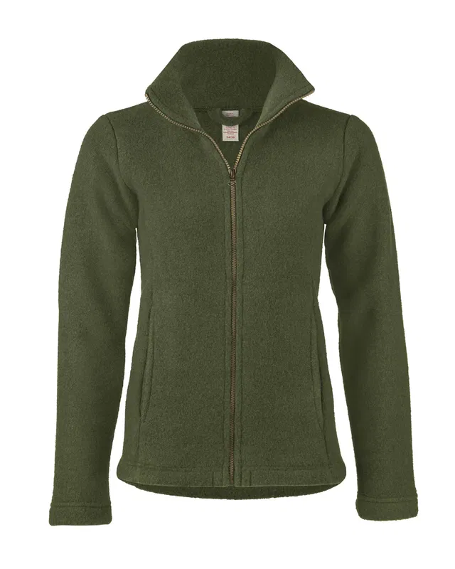 Jacka Ullfleece Dam, olivgrön