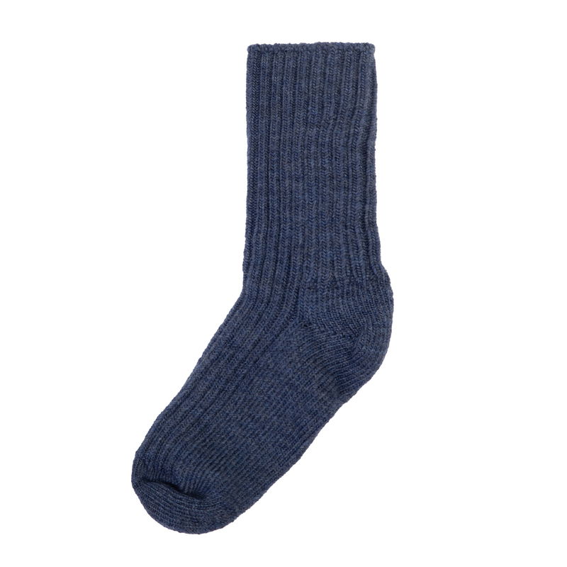 Sockor Ull Vuxen, Denim melange