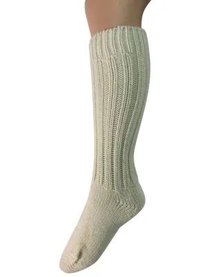 Raggsockor med Långt Skaft, Naturvit