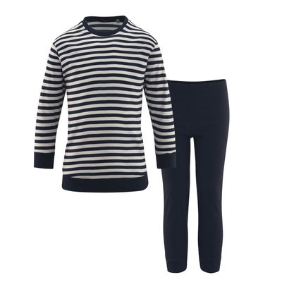 Pyjamas ekologisk bomull blå