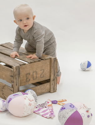 Ribbad Heldress Ull, Sesame melange