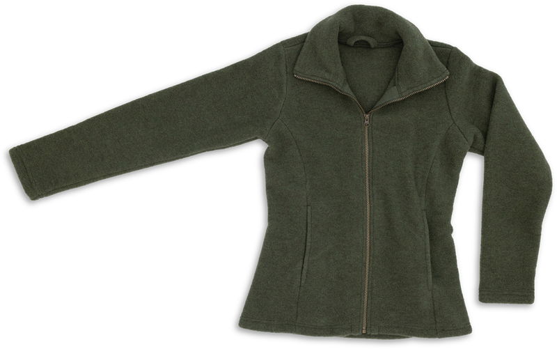Jacka Ullfleece Dam, olivgrön