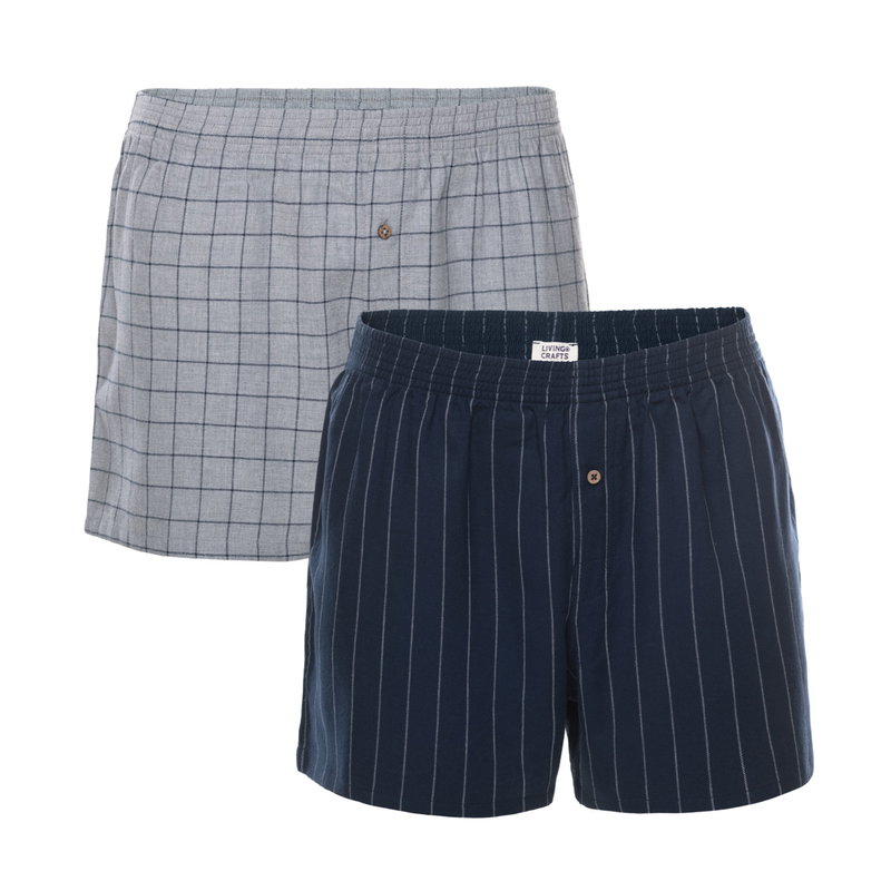 Boxershorts Vid Modell Bomull, 2-pack