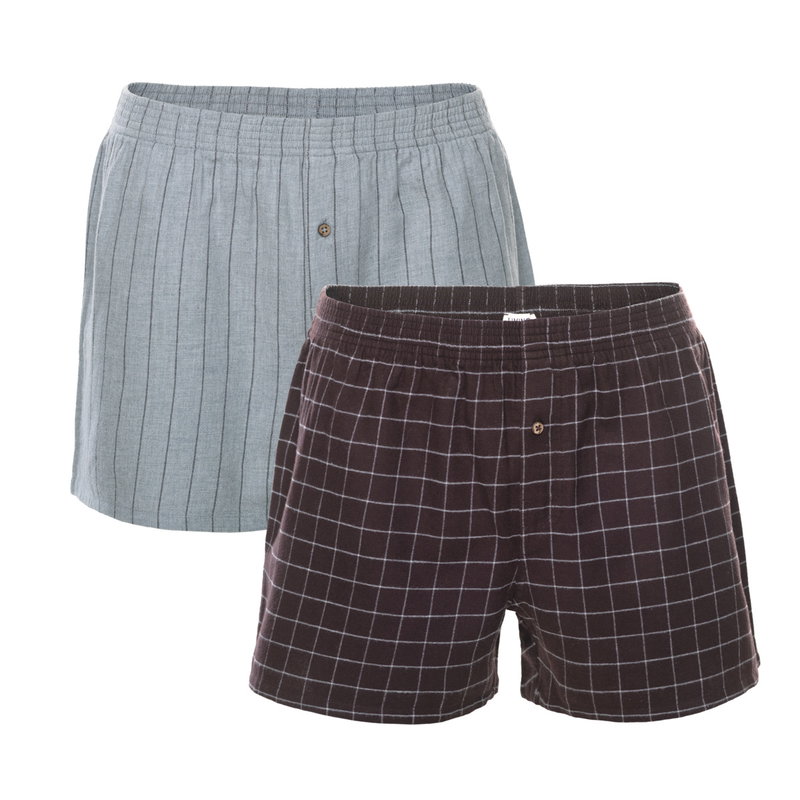 Boxershorts Vid Modell Bomull, 2-pack