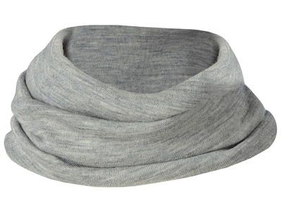 Rundstickad Sjal Ull/Siden Barn, Grå