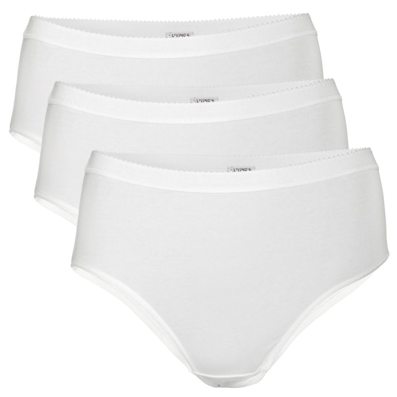 Trosa Bomull, 3 pack vit