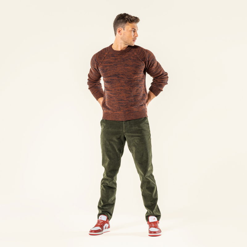 Tröja ekologisk ull brun