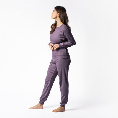 Pyjamas ekologisk bomull. lila