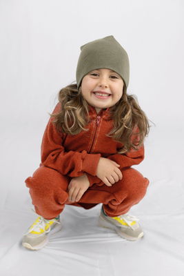 Mössa Ull/Siden, Olive