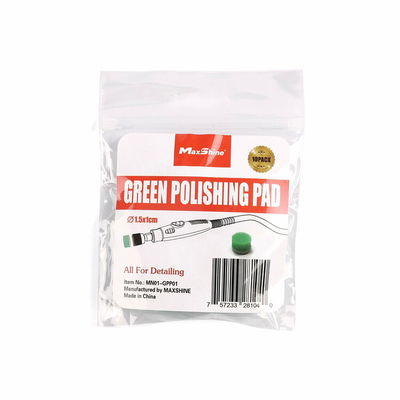 MaxShine Mini Polisher System Accessories Large Green Polishing Pad (10-Pack)