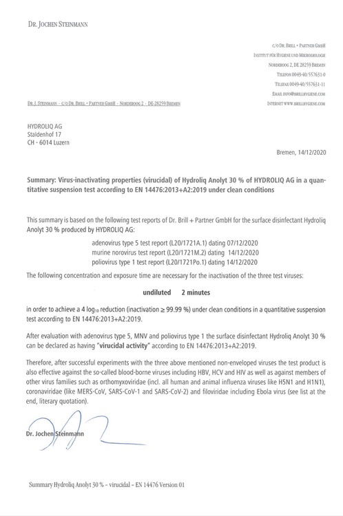 Hydroliq Water Car Aerosol (Fordonsdesinfektion)