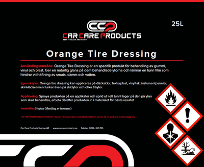 Orange Tire Dressing 25L