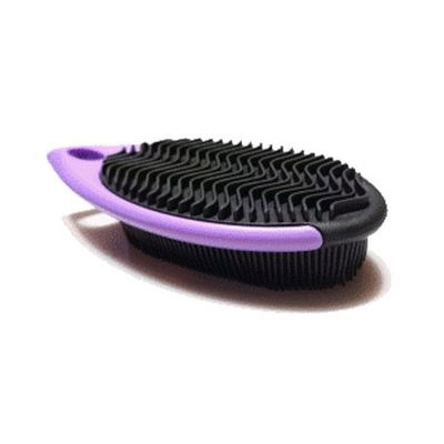 Poka Premium - Shaggy Purple Rubber Brush